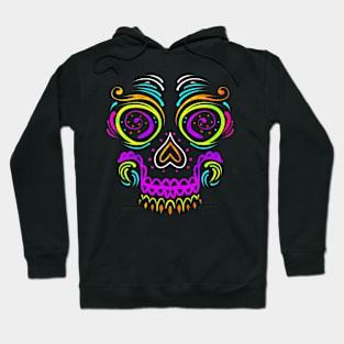 Big Calaveras Makeup Sugar Skull Day Of The Dead Hoodie